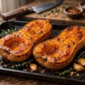 découvrez notre recette simple et savoureuse de butternut rôtie au four, parfaite pour un plat gourmand et réconfortant.