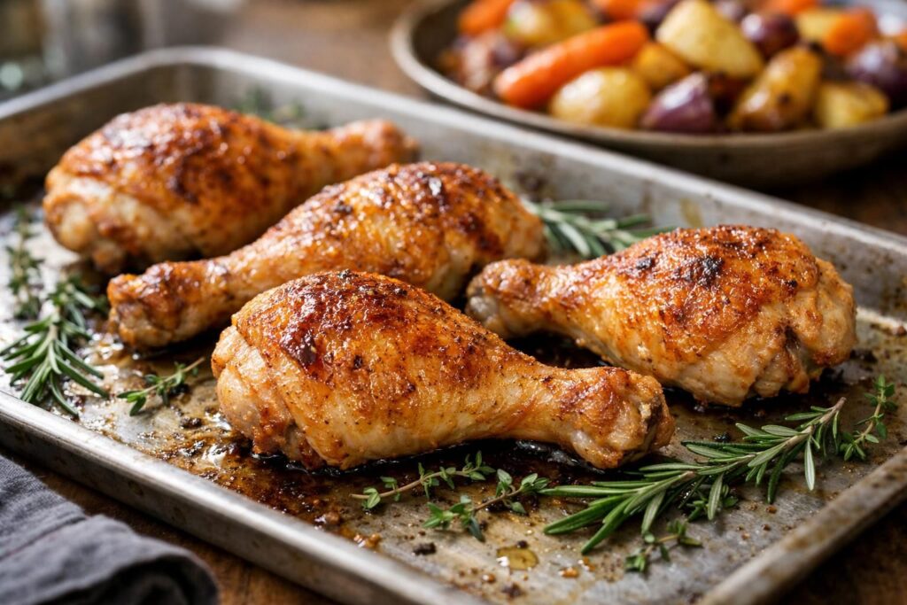 découvrez la recette facile des cuisses de poulet rôties au four pour une peau croustillante et dorée. un plat savoureux et rapide à préparer pour régaler toute la famille.