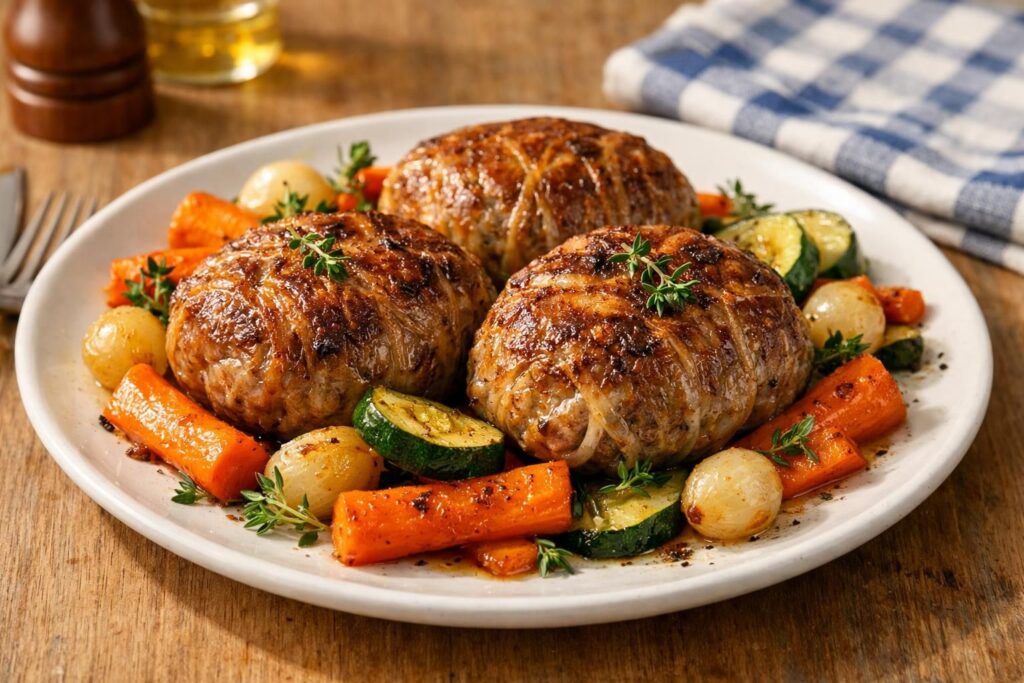 découvrez notre recette facile et délicieuse de crépinettes de porc rôties au four, parfaite pour un repas convivial et gourmand.