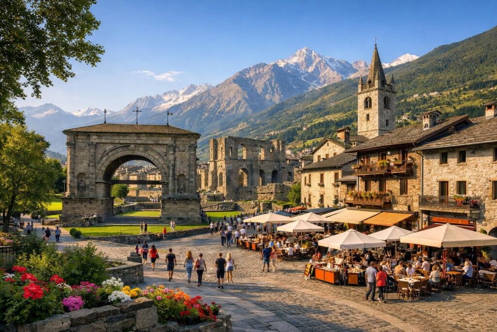 découvrez aoste en italie avec notre guide essentiel pour explorer les sites incontournables, l'histoire, la culture et les attractions uniques de cette charmante ville alpine.